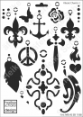 Schablone-Stencil A4 121-1188 Klassik Charms